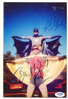 Batman Original Series Photo Autographed by Adam West and Burt Ward 
